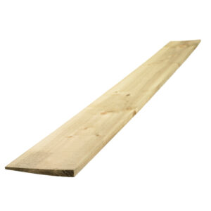 SAWN FEATHER EDGE BOARD (BROWN TREATED)
